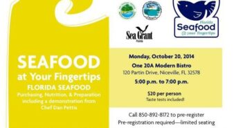 Learn to prepare Florida seafood in Niceville October 20 Seafood Niceville FL
