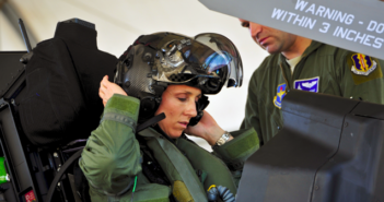 First female F-35 pilot begins training Lt. Col. Christine Mau, 33rd Fighter Wing Operations Group deputy commander, completed her first training flight in the single-seat fifth-generation fighter. Eglin Air Force Base, Fla.