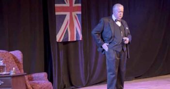Emerald Coast Theatre 2020 Storyteller Series begins next month bruce collier on stage as winston churchill