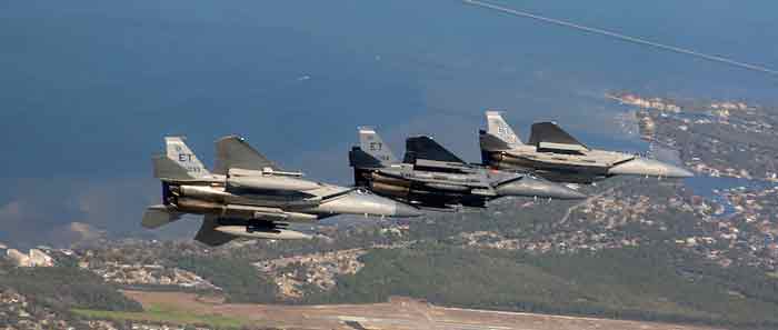 eglin air force base F-15EX in flight