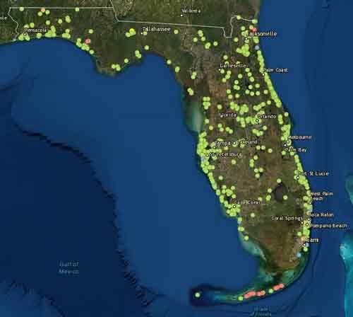 Florida fishing pier finder