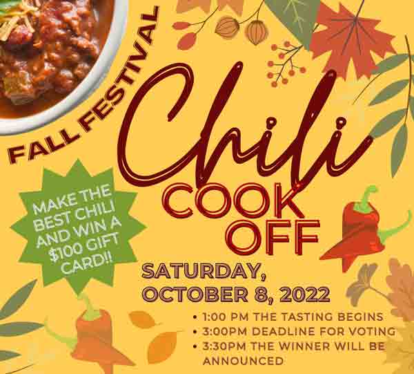 Valparaiso Chili cook-off, fall festival poster