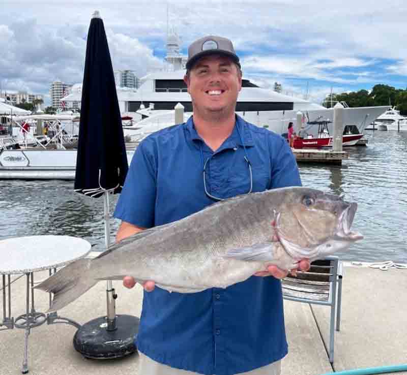 Matthew Marovich of Sarasota with his record-breaking blueline tilefish