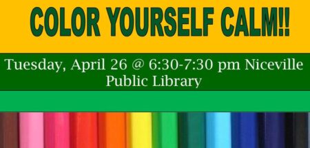 Niceville Library color yourself calm