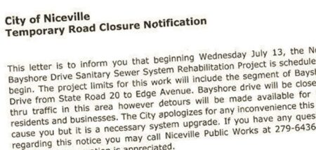 Bayshore Drive Closed Niceville