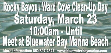 rocky bayou ward cove cleanup day 2019 bluewater bay