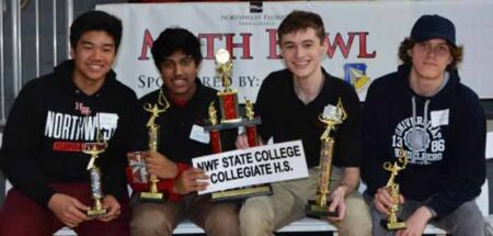 NWF State College Collegiate High Math Bowl winners 2019