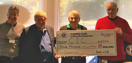 kiwanis club of niceville valparaiso donates check to children in crsis