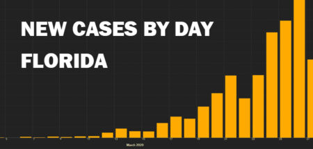 Florida COVID-19 cases by day march 2020