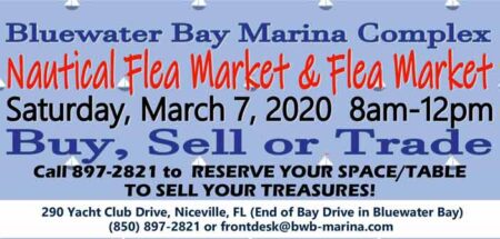 bluewater bay marina nautical flea market 2020 Niceville