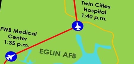 eafb flyover okaloosa county hospitals and medical facilities eglin air force base map route