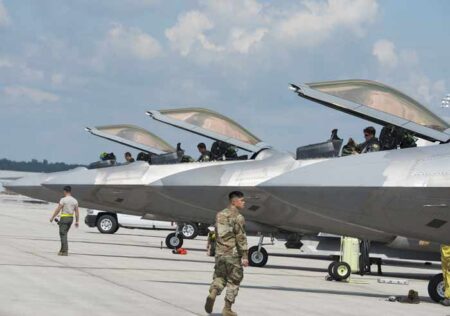 eglin air force base raptors depart ahead of storm