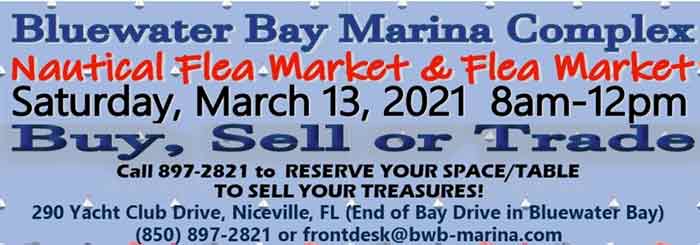 bluewater bay marina nautical flea market 2021 niceville