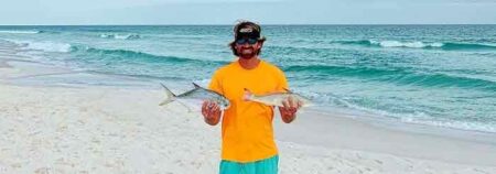 Florida record-breaking 2.4-pound Gulf kingfish/whiting William Joseph Peckham Pensacola Beach