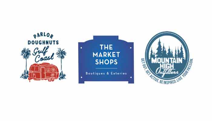 the market shops at Sandestin - parlor doughnuts, mountain high outfitters
