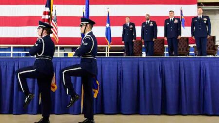 eglin air force base 350th Spectrum Warfare Wing activation ceremony