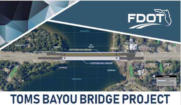 Tom's Bayou Bridge project Valparaiso Niceville FDOT