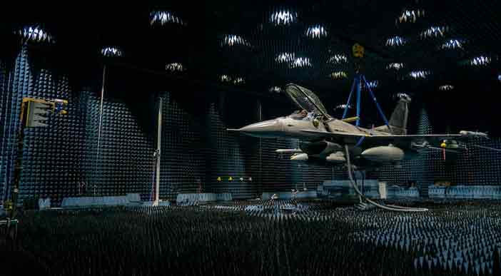 Eglin Air Force Base F-16 electronics testing