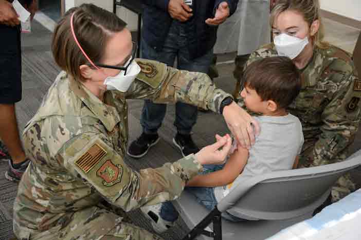 Operation Allies Welcome, Eglin Air Force Base medic