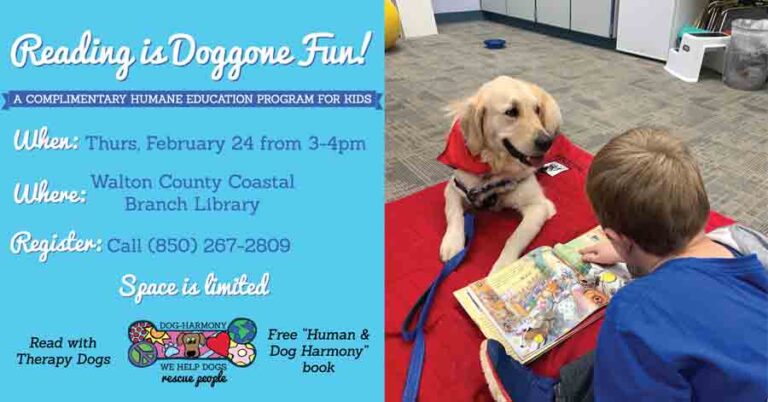 Dog-Harmony reading is doggone fun