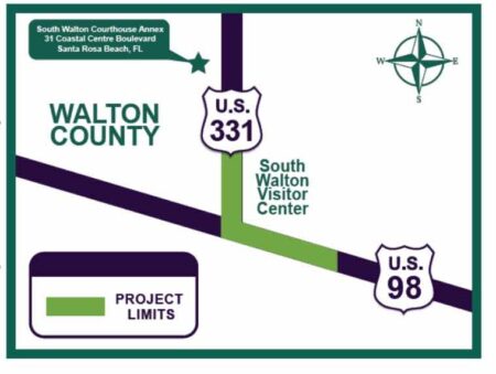 Florida Department of Transportation public meeting intersection improvements Hwy 98, Hwy 331