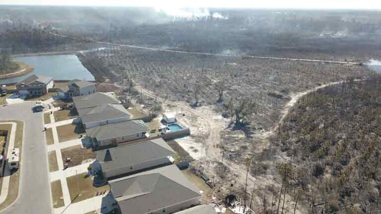 Adkins Avenue Fire near Panama City in Bay County.