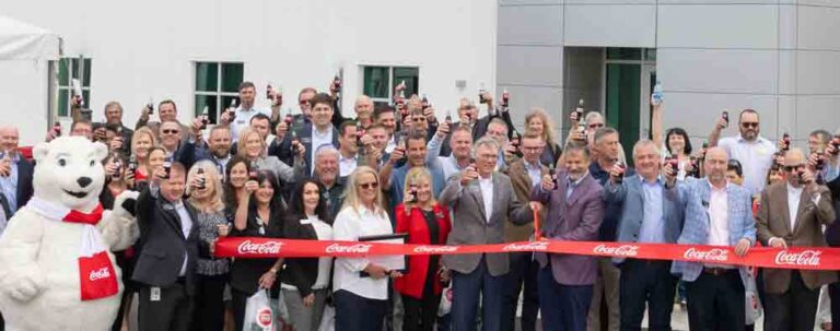 Panama City Coca-Cola Bottling Company ribbon cutting