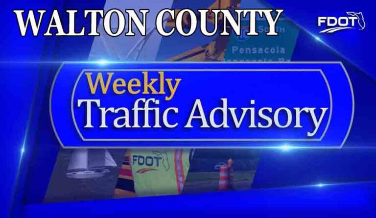 Walton county traffic advisory florida department of transportation