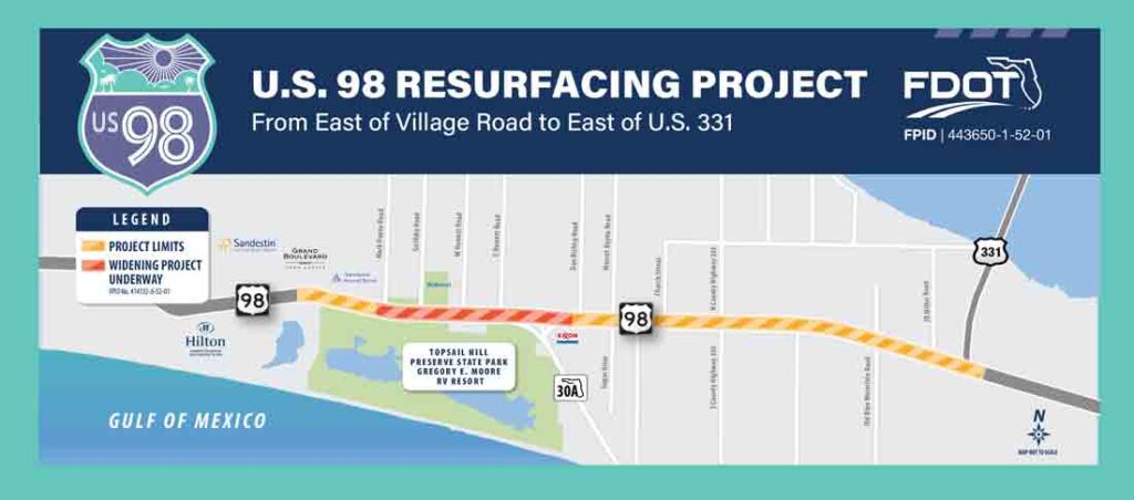 U.S. 98 Resurfacing And Road Improvement Project In Walton Begins This ...