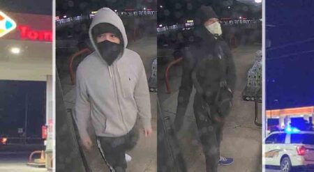suspects, two masked men that robbed a Crestview area Tom Thumb