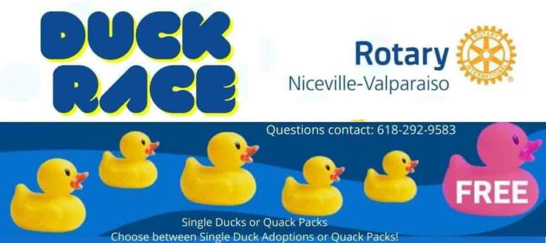 Niceville-Valparaiso Rotary Club 2022 Duck Race.