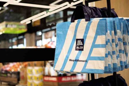 ALDI reusable shopping bags