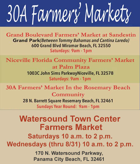 Niceville Florida Community Farmers Market at Palm Plaza, 30A Farmers markets
