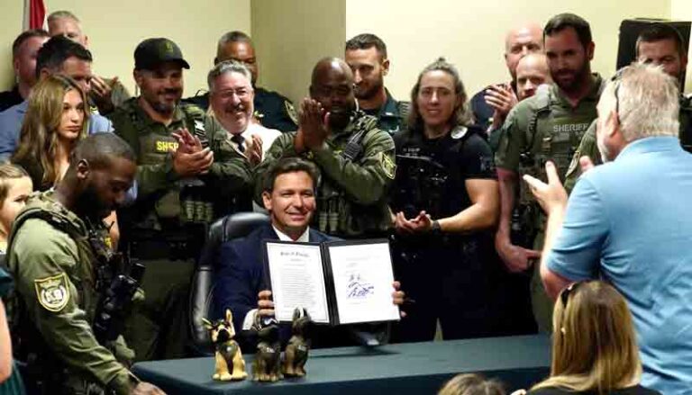 Governor Ron DeSantis after signing Senate Bill 226