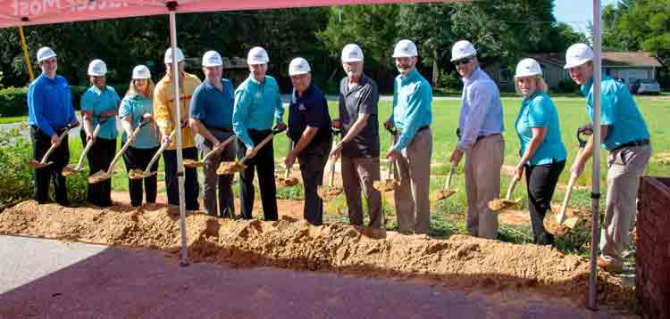 Eglin Federal Credit Union breaks ground for its branch in Pace.
