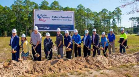 Eglin Federal Credit Union breaks ground on its new Freeport Branch.