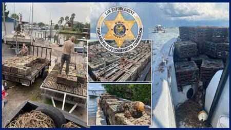 confiscated crab traps