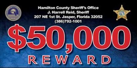 Hamilton County Sheriff's Office reward poster