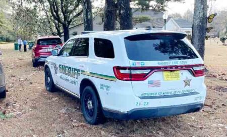 Okaloosa County Sheriff's Office patrol vehicle on scene