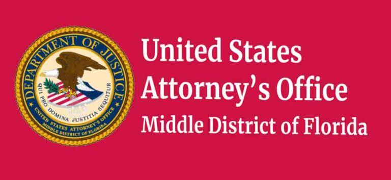 U.S. Attorney’s Office for the Middle District of Florida logo, office title