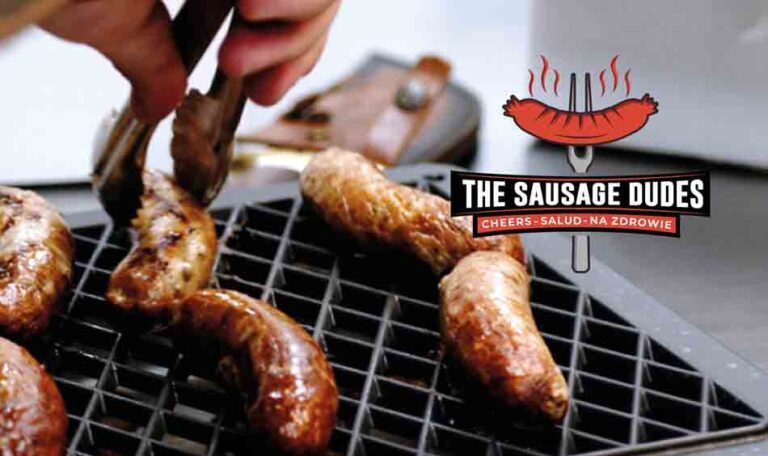 sausage on the grill
