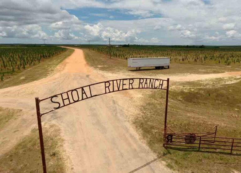 Entrance to Shoal River Ranch,