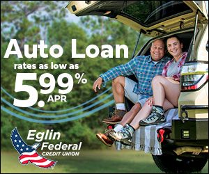 eglin federal credit union (EFCU) auto loan banner ad