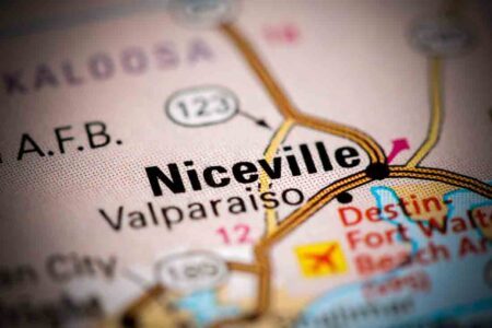Niceville, Florida, USA on a map