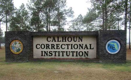 Calhoun Correctional Institution sign