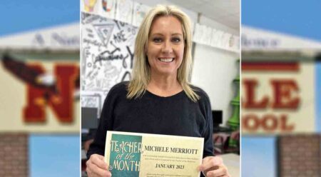 Teacher of the month Michelle Merriott