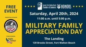 Poster promoting Military Family Appreciation Day