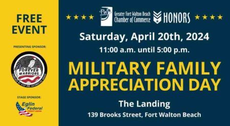 Poster promoting Military Family Appreciation Day