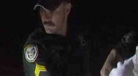 Walton County Sheriff's deputy makes an arrest in santa rosa beach, florida