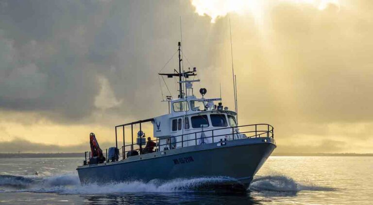 an air force vessel in the Gulf of Mexico